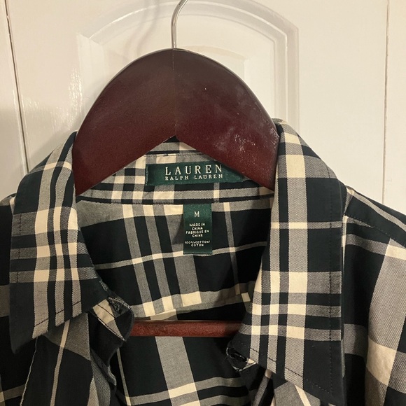 Ralph Lauren plaid women’s Shirt with ruffles - Picture 4 of 8
